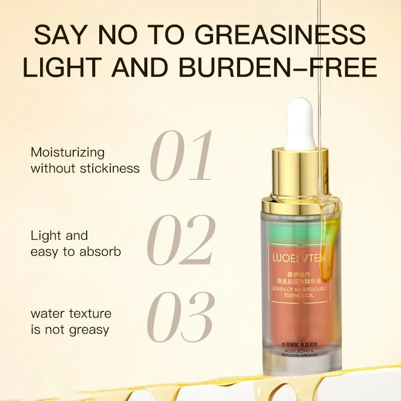 Private Label Anti Wrinkle and Whitening Dual Effect Essential Oil Face Lift Serum Whitening Face Serum for Face Care