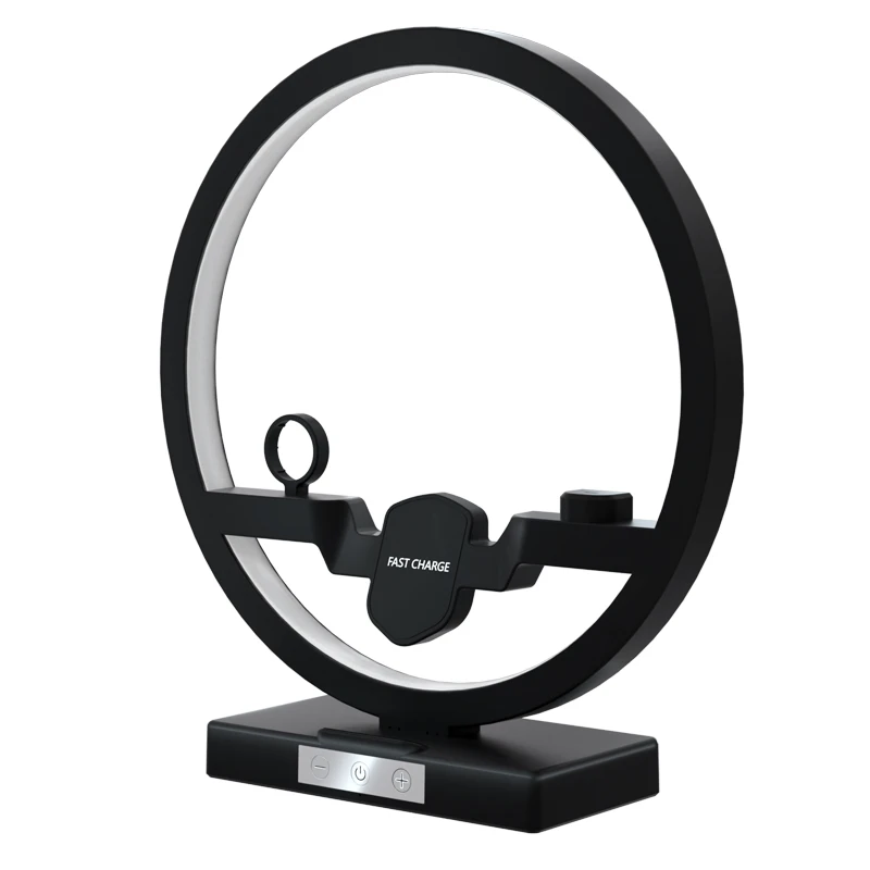 Новые продукты, многофункциональное Беспроводное зарядное устройство 3 в 1 Qi, док-станция со светодиодной настольной лампой для Apple Watch, Airpods Phone 11