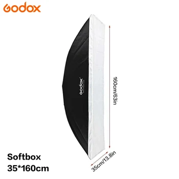 Godox Softbox 35*160cm Strip Softbox Double Soft Cloth with Bowens for Portrait Studio Blitz Speedlite Softbox detail image
