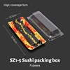 1-5 Caja Sushi Fujiwara Roja con tapa 50uds