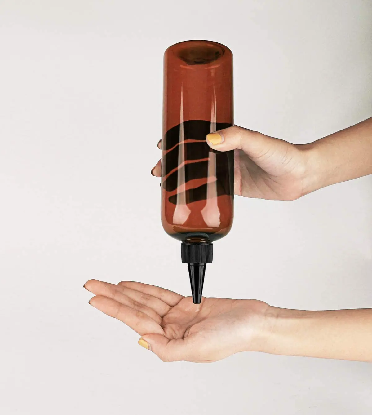 Pet Plastic Refillable Squeeze Bottle For Hair Color Bottle Applicator