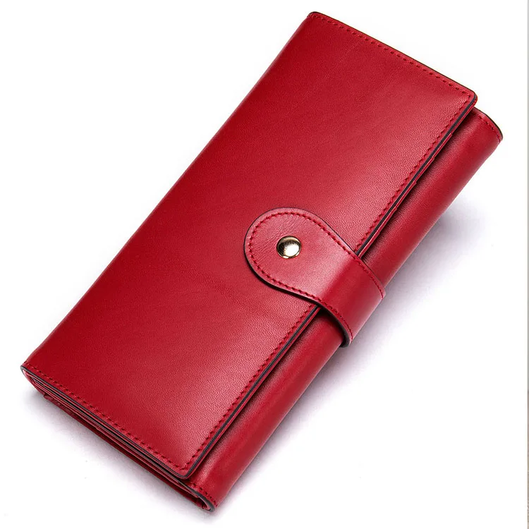 High Quality Luxury Handmade Purse Genuine Leather Wallet Women