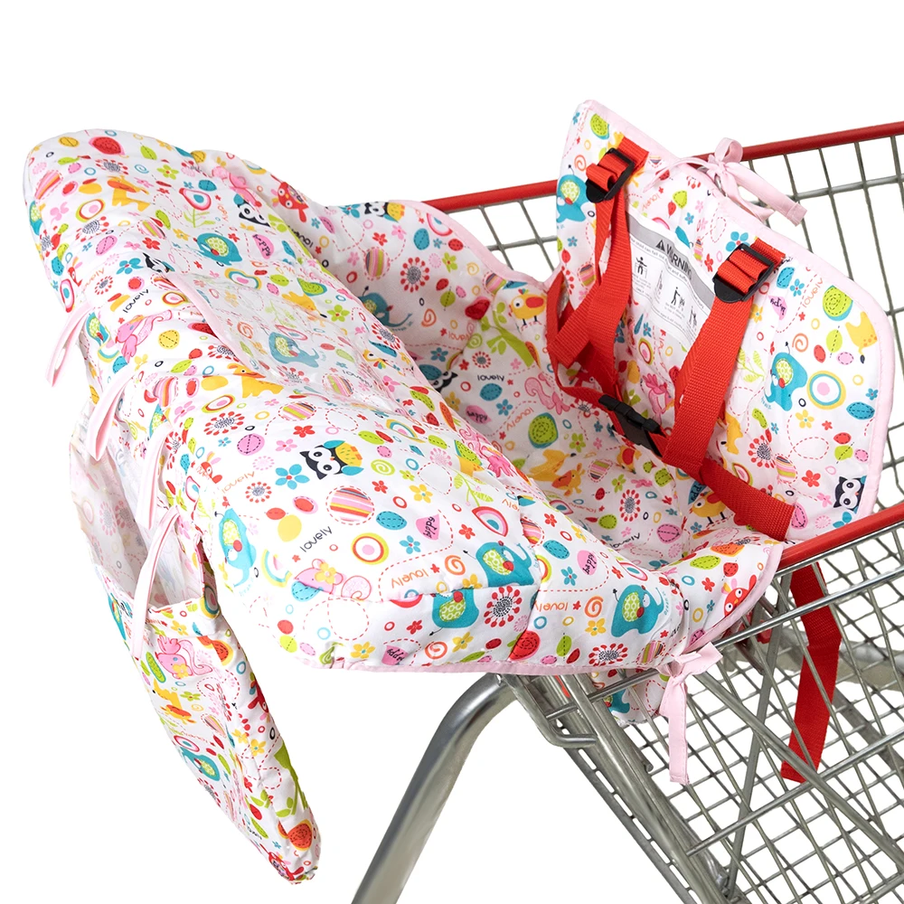 Oem Baby Shopping Cart Covers For Baby Girl 2in1 Baby High Chair Cover 360 Full Protection