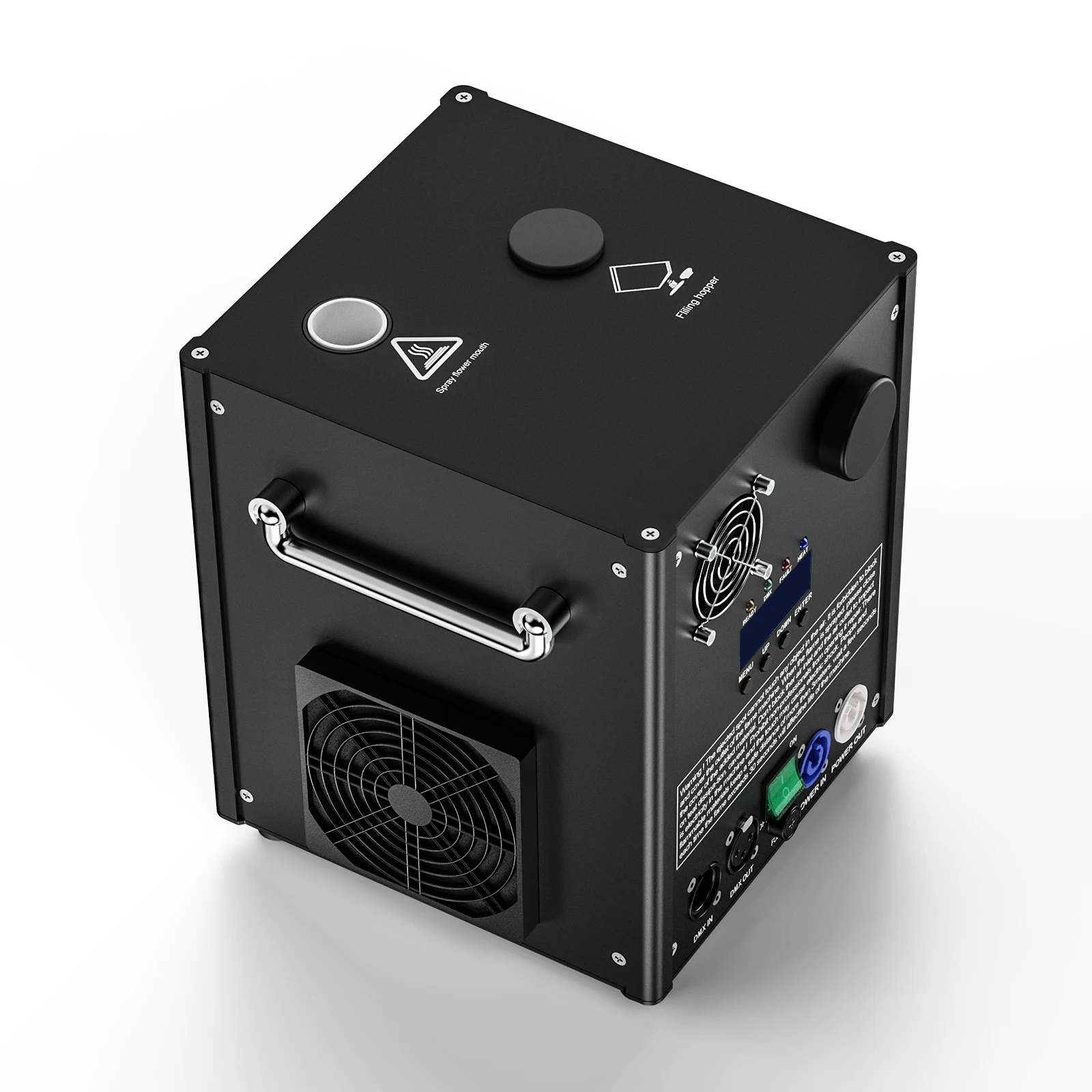 2Pcs With Flight Case 700W Dmx512 Fireworks Cold Spark Machine for Dj Stage Wedding Outdoor Cold Spark Machine Effect Equipment