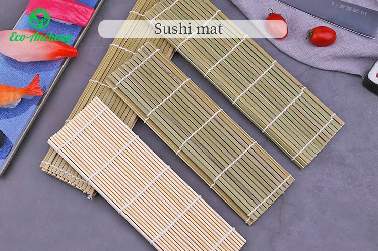 Green Bamboo Sushi Mat Roller 2 Piece Set