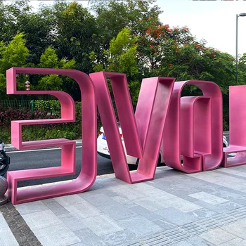 Custom Flamingo-Shaped Signage for Theme Parks Adorable Billboard Design