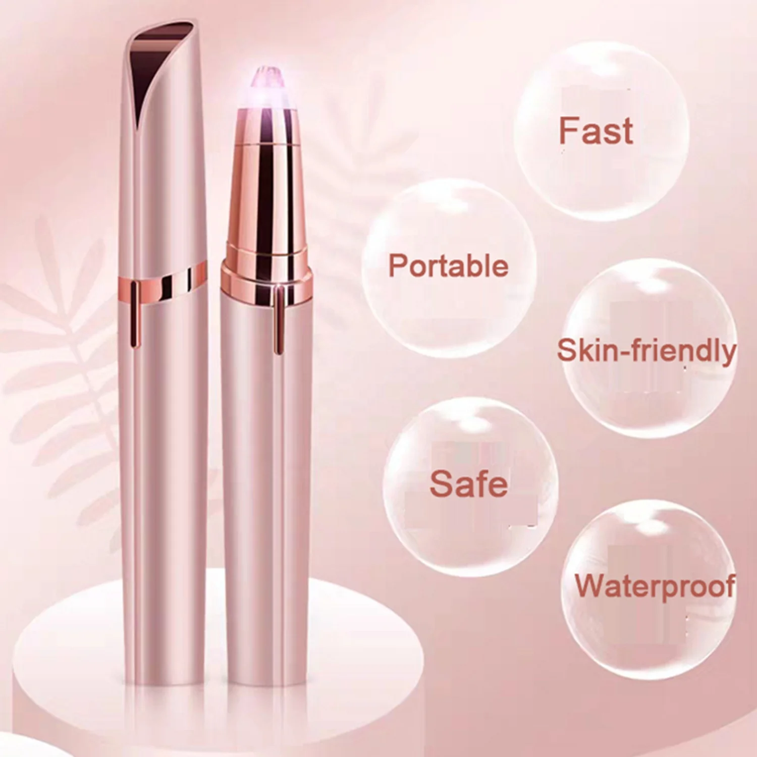 Лидер продаж на Amazon, триммер для бровей с зарядкой от USB, удаление волос на лице, удаление волос на лице для женщин