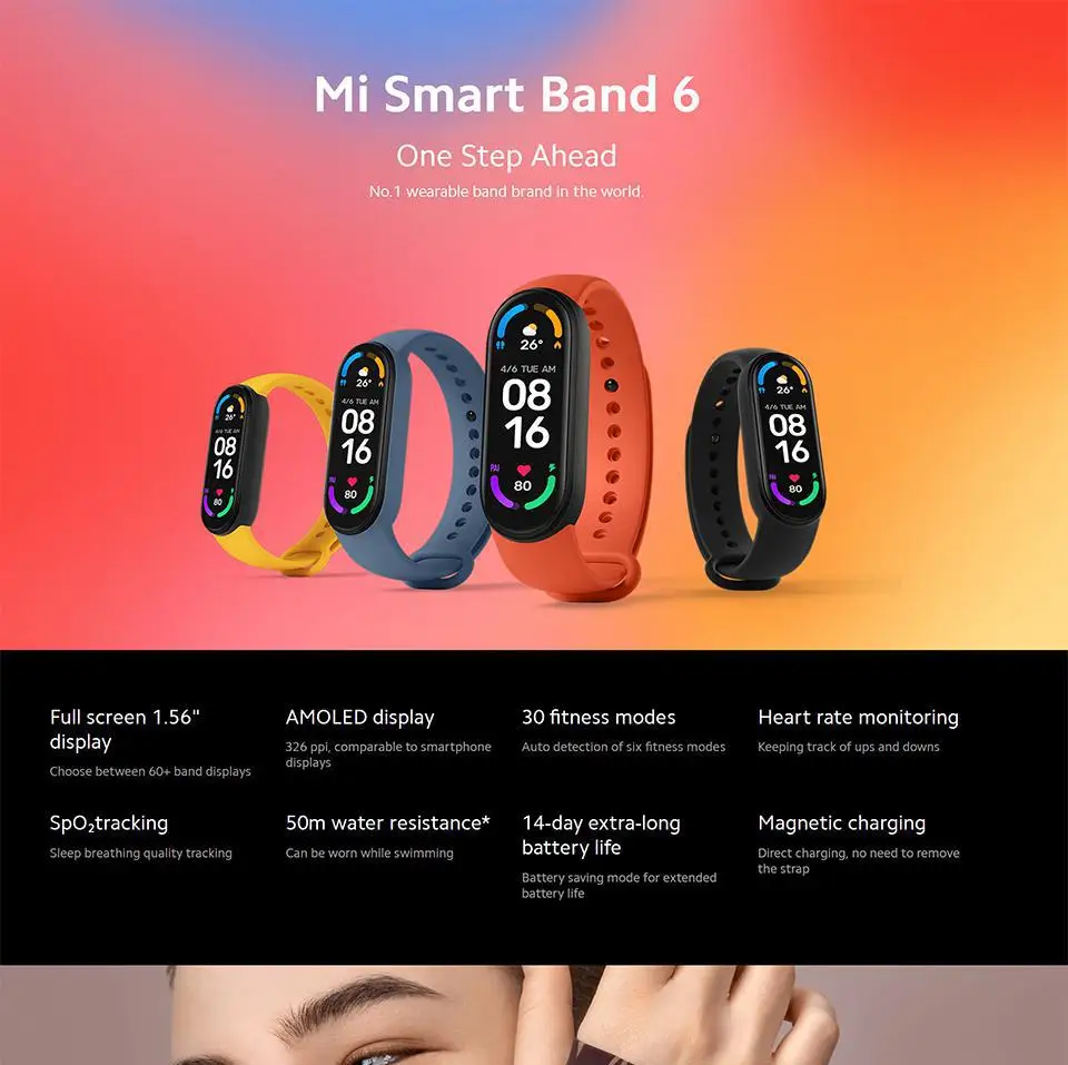 Original Xiaomi Mi Band Bracelet Heart Rate Fitness Smart Miband