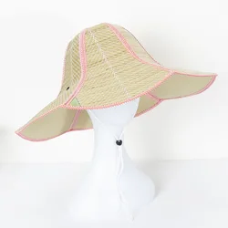 RUIXIA Chapeau Cowboy Western en Paille Chapeau de Paille Adulte Chapeau de Plage Large Bord Chapeau de Soleil Pliable Anti-UV Chapeau de Jazz