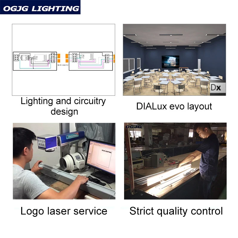 Suspended 2X36w PC Diffuser LED Fluorescent Lighting Petrol Station Replace T5 T8 Emergency Ceiling Led Light Fixture