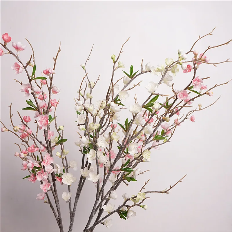 Wholesale Artificial Silk Cherry Blossom Branch Flowers For Wedding