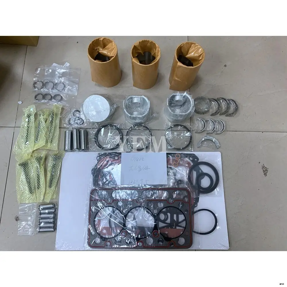 D1402 Rebuild Kit With Piston Ring Liner Bearing Valves Gaskets for Kubota