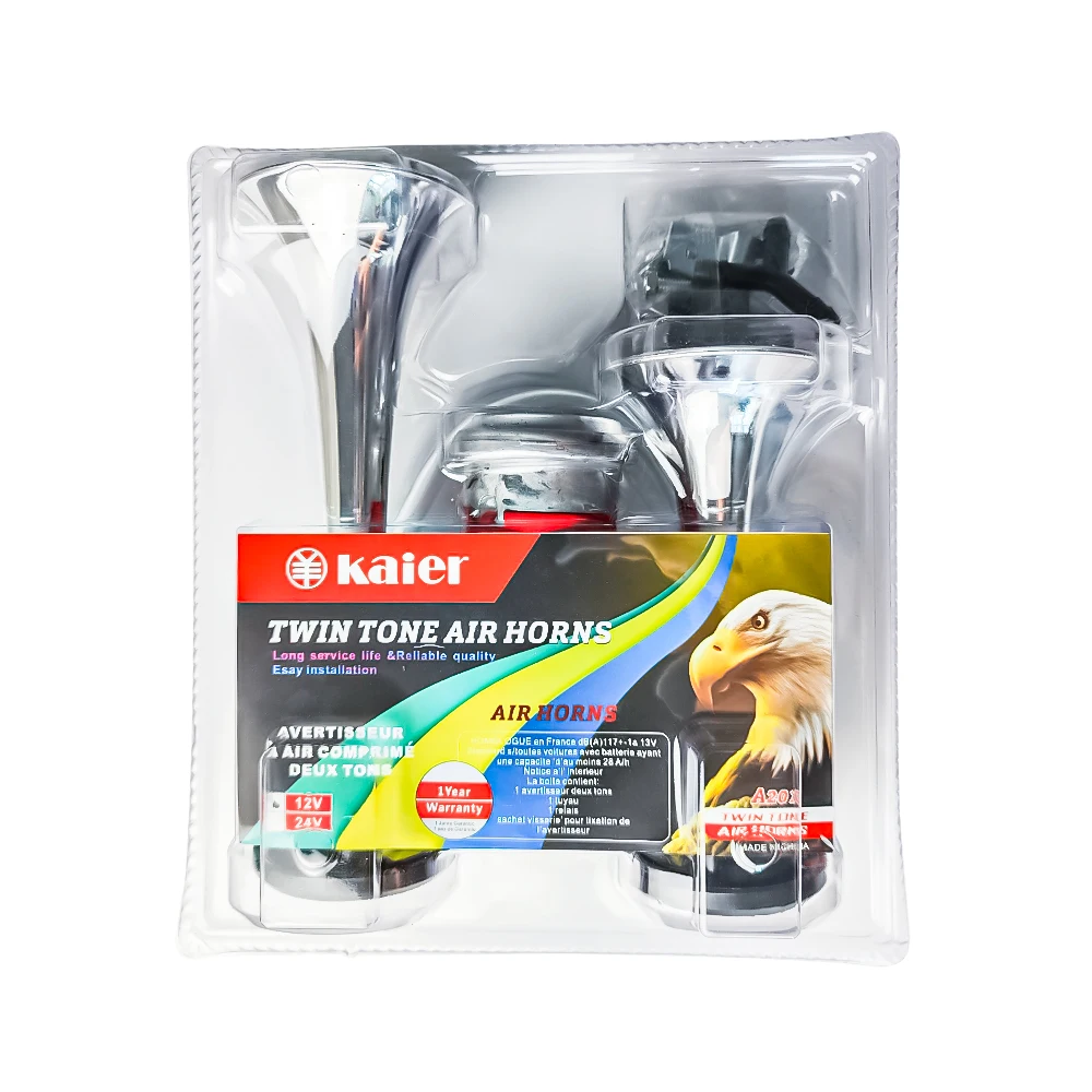 Kaier Zinc Dual Pipe 12v 24v Electric Truck Air Horn With Compressor  Loudest Sound Car Double Trumpet Ship Boat Chrome Air Horn - Buy 12v Air  Pressure Horn,12/24v Electric Train Horn For Car,Air Horn ...