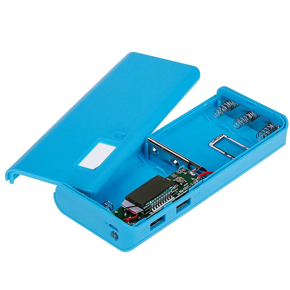 5x18650 Power Bank Box Portable 5v Dual Usb Mobile Phone Charging Diy Shell 18650 Battery Holder