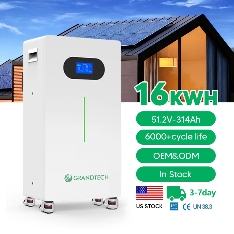 гаранција од 10 години, со поставена литиум-јонска батерија, систем за складирање на енергија 5kWh 10kWh 16kwh 200ah Lifepo4 со кружен дисплеј