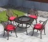 4 chaises dragon 106cm table de cuisson en carbone