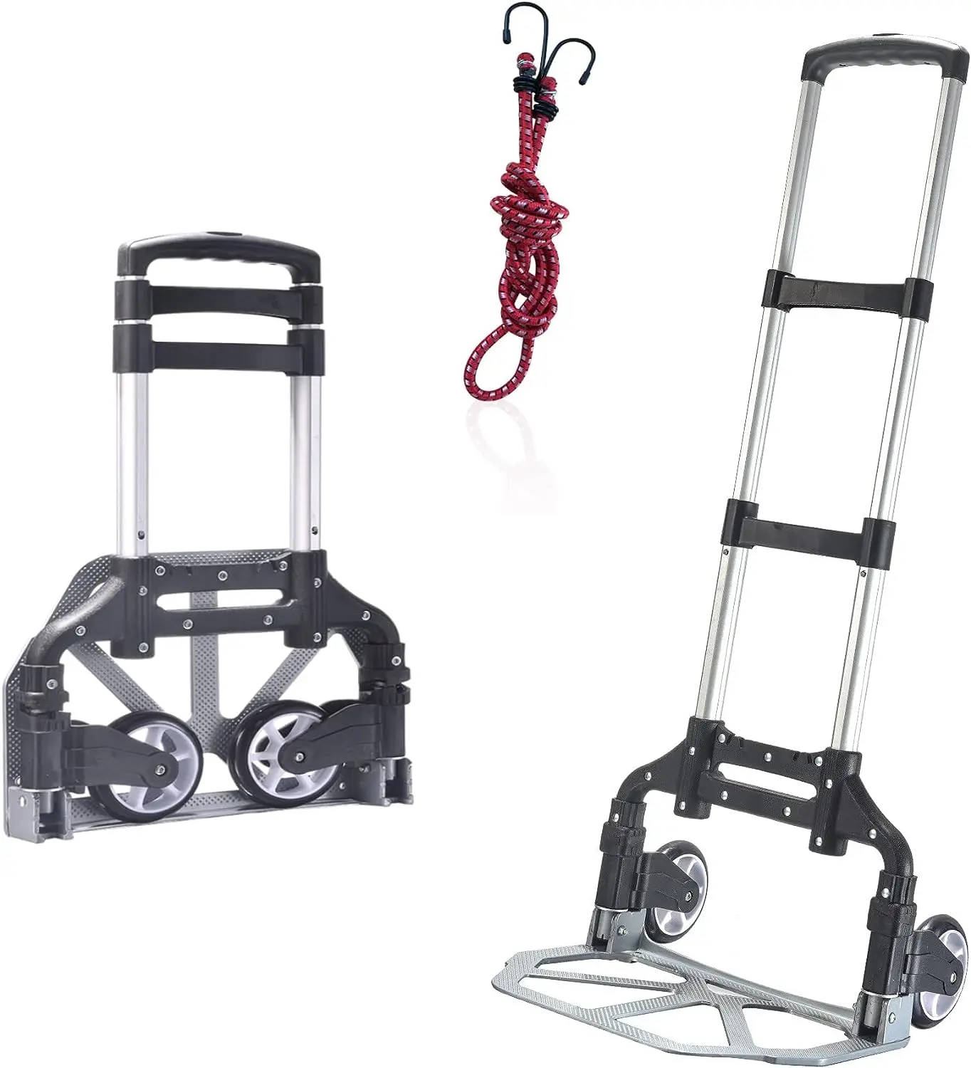 Dolly Cart Extended Handle Folding Hand Truck Dolly Foldable Hand Cart Lightweight Foldable Hand Truck Transport Moving.
