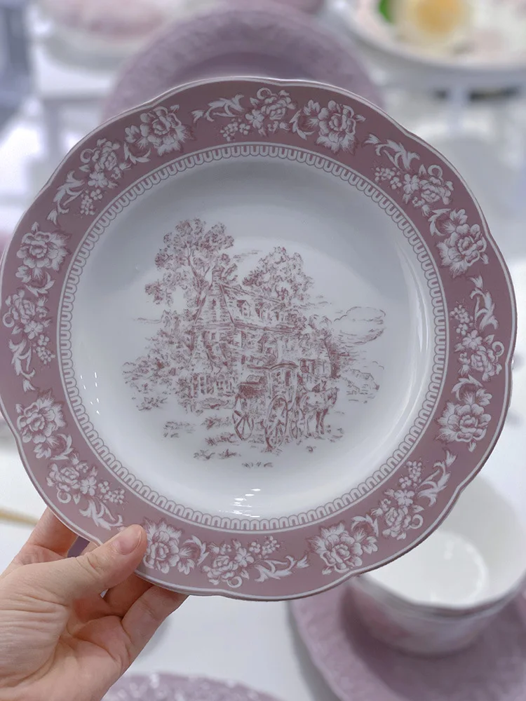 Solhui Ceramic Tableware Dinner Plate Salad Bowl Housewares Kitchen Cups  And Plates Utensils - Buy Retro Kitchen Utensils,Ceramic Food Plates