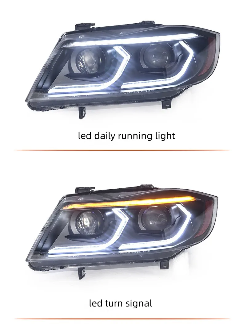 E90 Led Angel Eye Headlight For Bmw 3 Series E90 Headlight Assembly 318