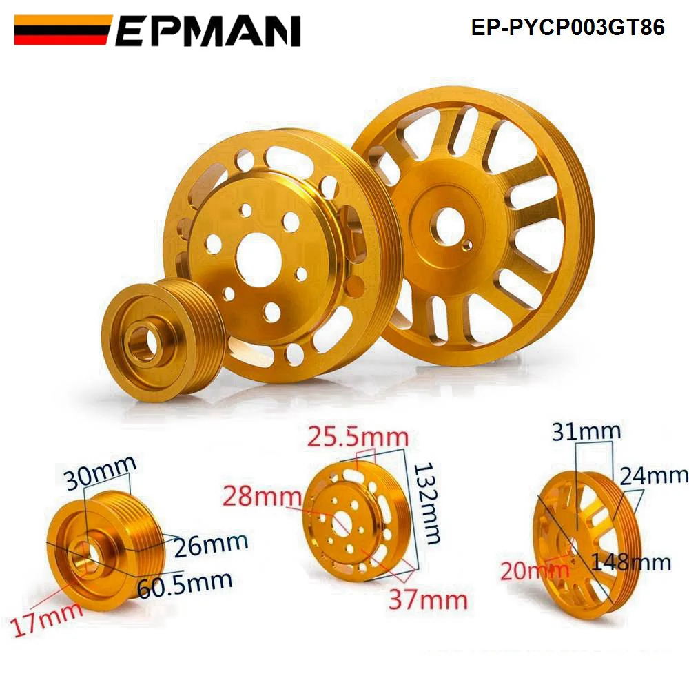 GReddy Duralumin Alternator/Water Pump Pulley Set | 2013-2021 BRZ/FR-S/86 (13512112) main image 0