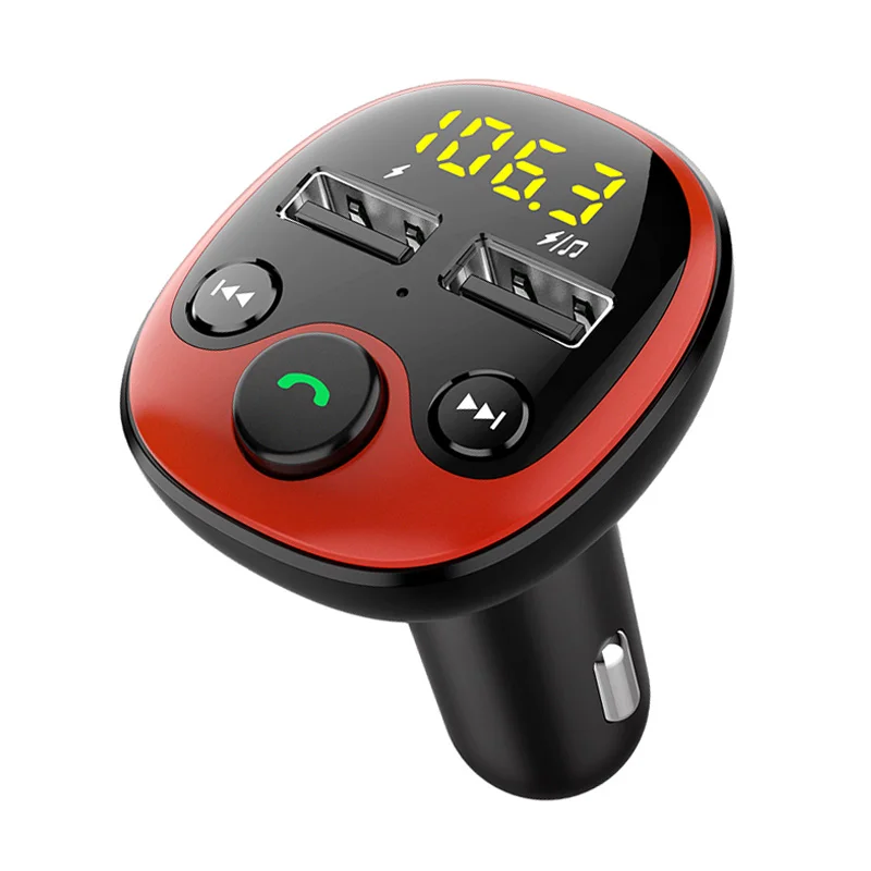 BT21 FM Transmitter  Handsfree Car Kit Audio MP3 Player Support TF Card U Disk Playback