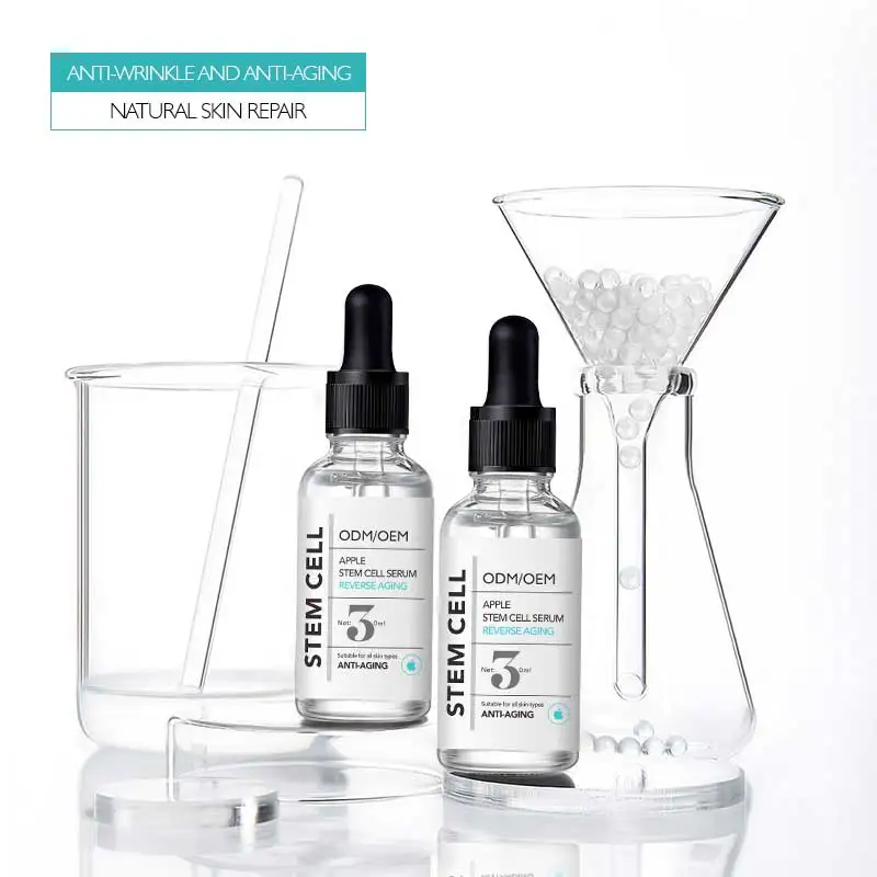 Swiss Apple Stem Cell Serum Plant Natural Reduce Aging Signs Wrinkles Discoloration Restore Elasticity to Get Youthful