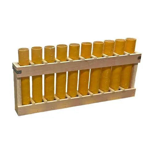 3 Inch 10 Shot Display Shell Fireworks Wooden Racks