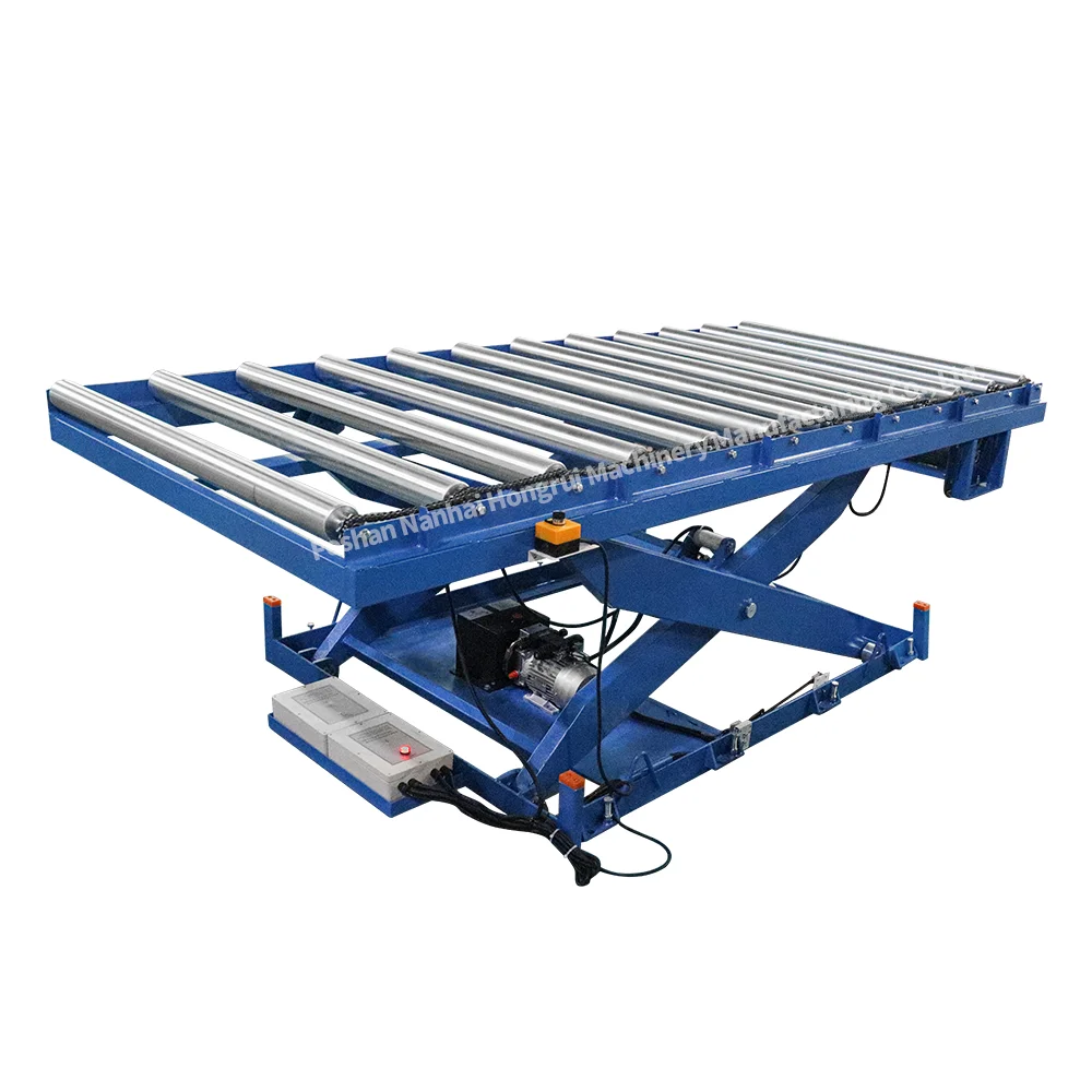 Loading 1000kg 1500kg 3000kg Cargo Foot Switch Control Lifting Platform