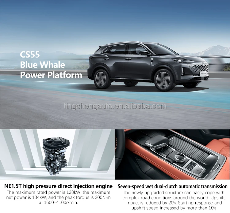 Changan Car Cs55 Plus All New 4 Wheel Drive Petrol Cars Vehicle