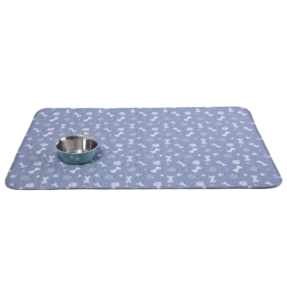 New 2PCS 860ml Stainless Steel Pet Bowls with 2pcs 70*100cm Washable Pet Pee Pad Reusable Pet Feeding Set for Cats and Dogs supplier