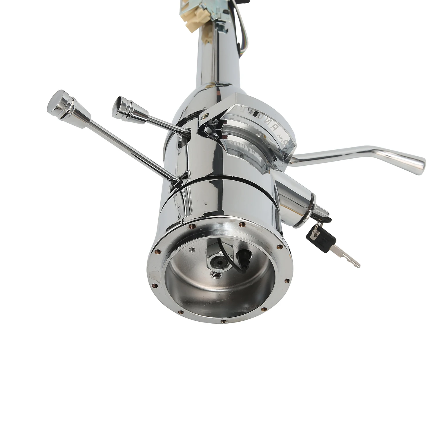 Universal Automatic Paintable Tilt Steering Column  for GM Floor Shift  with Ignition Key Race Car Parts