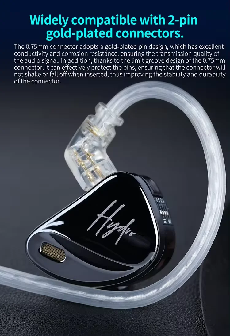 CCA HYDRO Metal Tunable IEM Audiophile Wired Earphones 2DD 8BA