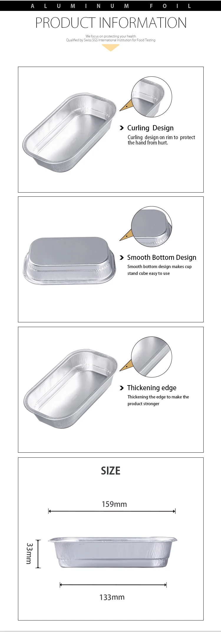 Disposable Inflight Airplane Meal Box Coated Aluminum Foil Container ...