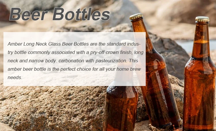 Recyclable Customized 330ml Glass Beer Bottle With Pilfer-Proof Pull ...