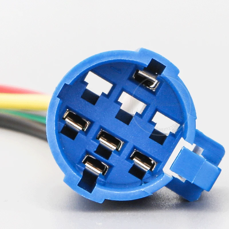 China Suppliers' Quick Access Wired Harness Connector Metal and Plastic Push Button Switches Circuit for 16mm 19mm 22mm Hole