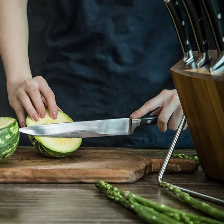 hot sell professional chef knife set 5pcs stainless steel