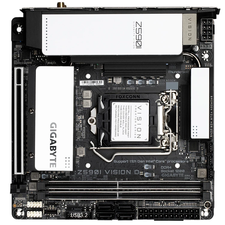 Wholesale GIGABYTE Z590I VISION D Motherboard with Wi-Fi 6 802.11