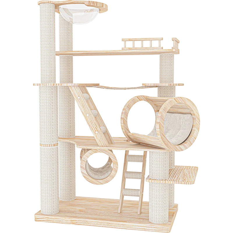 Durable Cat Tree Tall Tower With Large Cat Condo Furniture Maine Coon Scratching Posts Cat Toys
