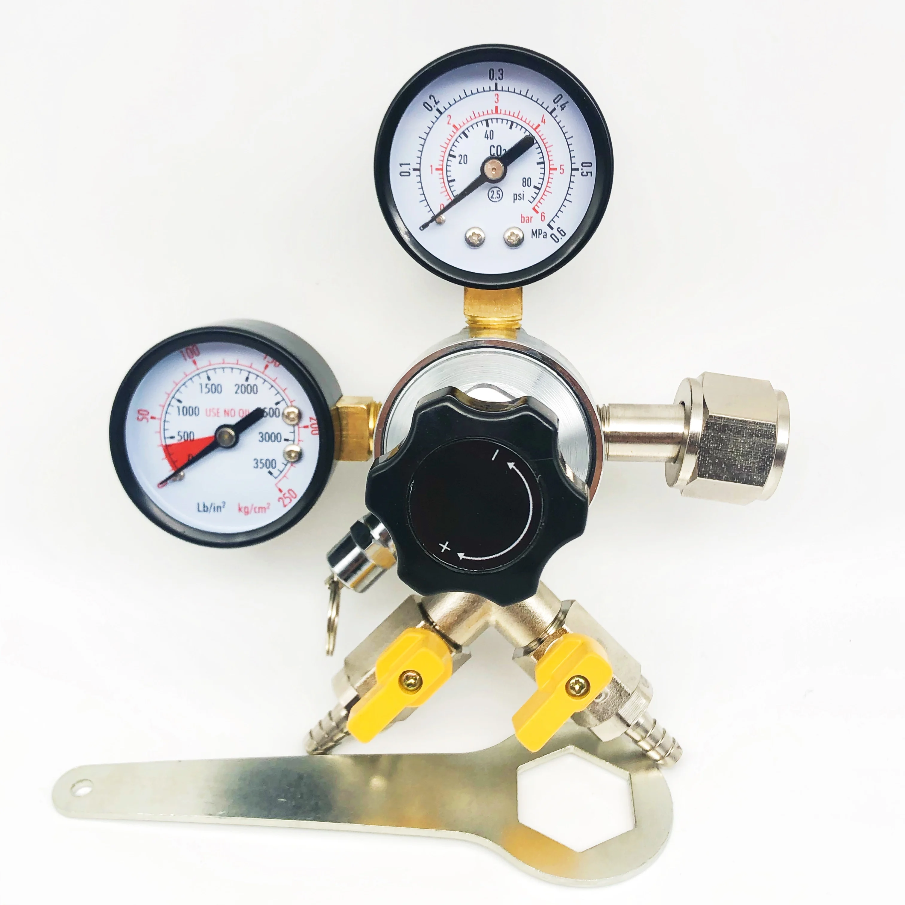 Beer High Pressure Regulators Dispensing Equipment Draft Beer Brewery CO2 Regulator Co2 Reducing Valve With Plastic Handle