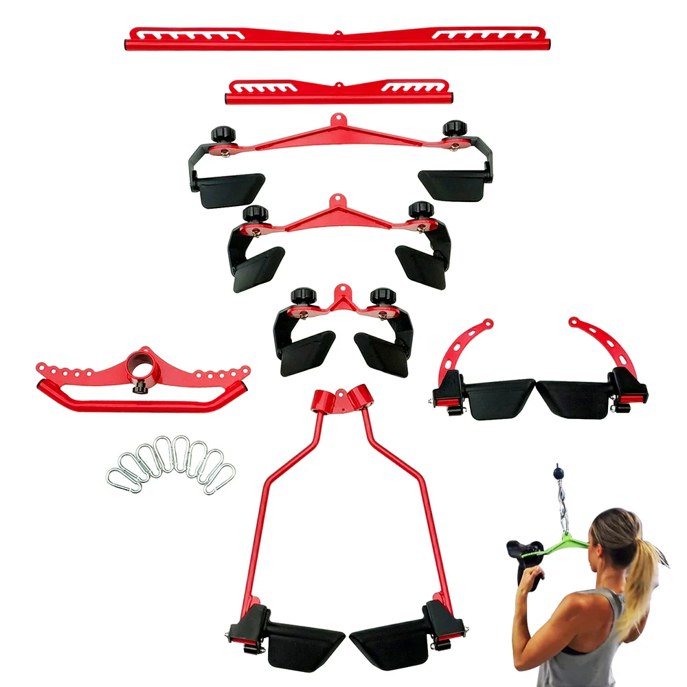 ジム筋力トレーニングラットプルダウンバーマググリップハンドル