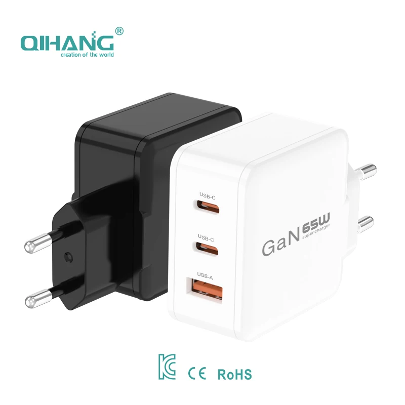 Gan 65w Charger Phone Travel Adapter Plug Type-c Pd 65w Gan Charger Usb