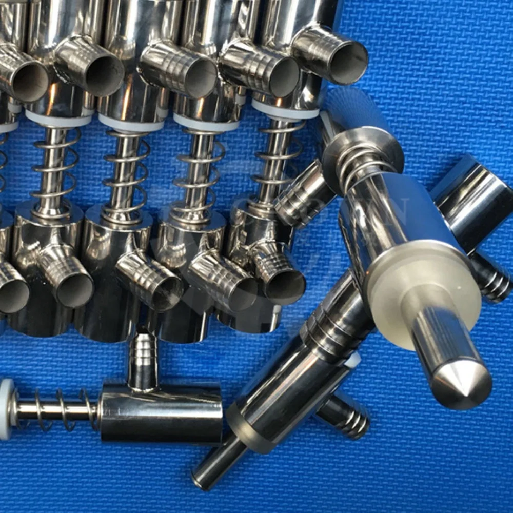 Гравитационная насадка клапана для заливки воды, запасные части, аксессуары для машины для заливки пластиковых бутылок