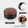Aplicador de polvo resistente de 51 mm con tapa de madera [diseño de tres hojas]