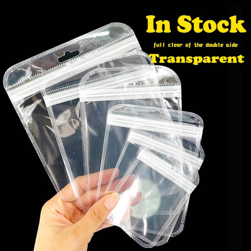 Clear Mylar Bag Transparent Clear Plastic Bag Zipper Bags For