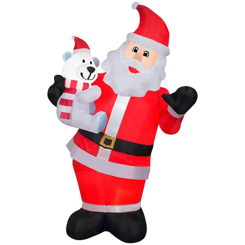 かわいいクリスマスインフレータブルサンタクロースインフレータブル
