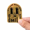 metallic brushed gold sticker