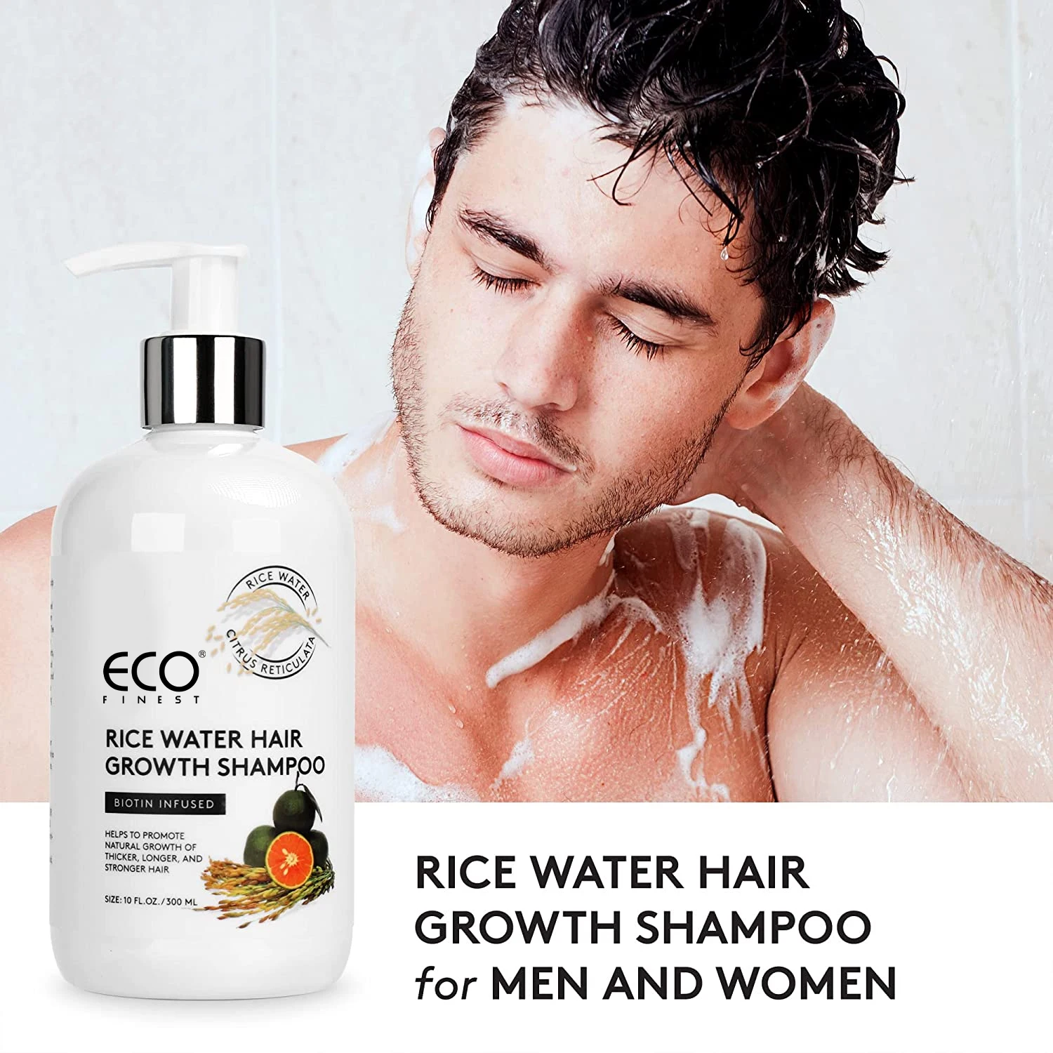 Rice Water Hair Growth Shampoo With Biotin For Thinning Hair And Hair