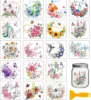 Notas musicales de flores