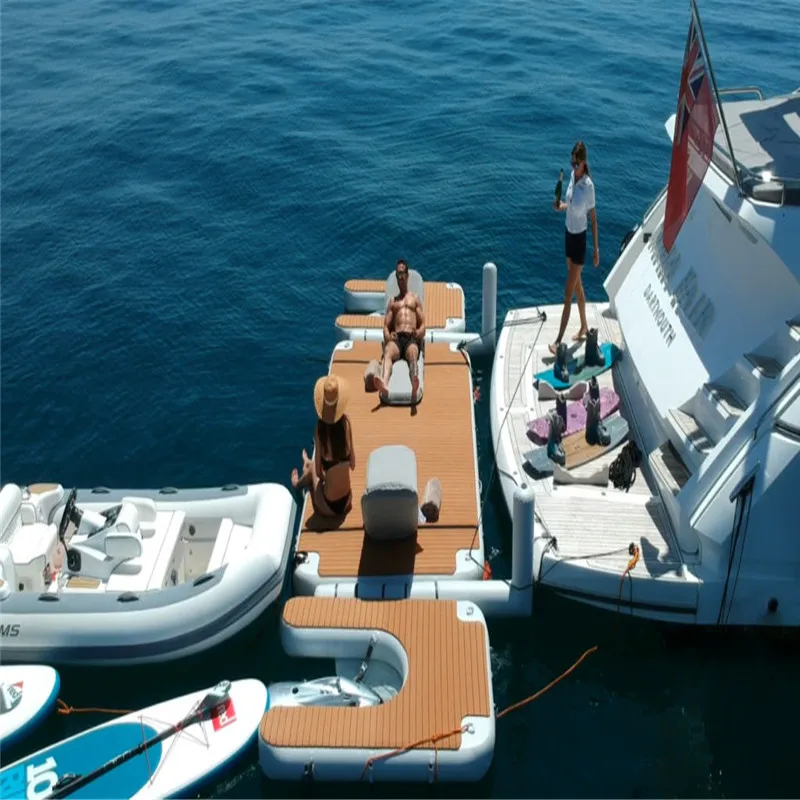 Funworldsport Inflatable Floating Platform Swimming and Fishing ...