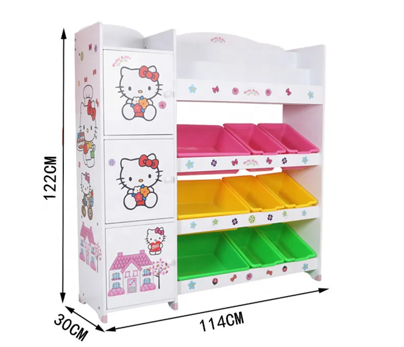 Лидер продаж, детский деревянный органайзер для хранения игрушек, детский стеллаж для хранения с Bookrack